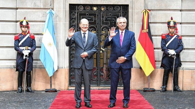 Alberto Fernández tuvo una reunión con el canciller alemán Olaf Scholz.