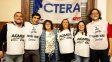 Fabián Peccin, Abel Antivero, Soledad Ponce y Leandro Pozzi, de Agmer integran la lista ganadora en Ctera. Fabián Peccin, Abel Antivero, Soledad Ponce y Leandro Pozzi, de Agmer integran la lista ganadora en Ctera.