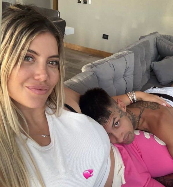 Wanda Nara y L-Gante llevaron a sus hijas a vacacionar a la costa argentina