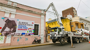 Avanza la construcción del anexo de la escuela Mantovani