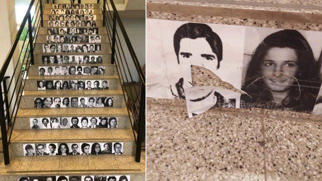 Repudian vandalismo contra un homenaje a desaparecidos