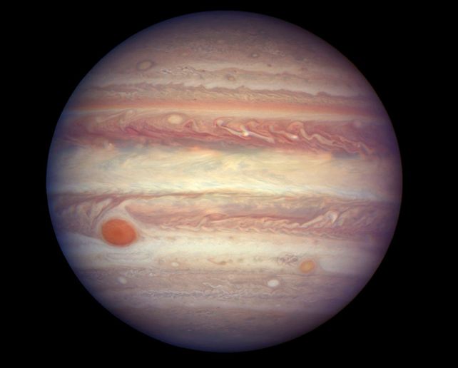 Investigación. Una imagen del planeta Júpiter suministrada por la NASA.