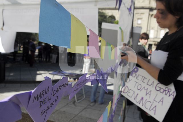En la Plaza de Mayo. Armaron un refugio y realizaron diferentes intervenciones artísticas.
