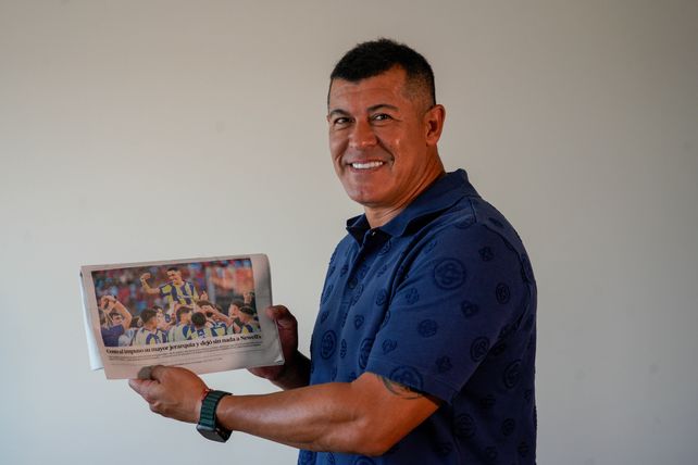Jorge Almirón está feliz tras el clásico rosarino.