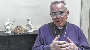 Mensaje. El ahora obispo emérito de Concordia le dio la bienvenida al nuevo obispo de la diócesis, Gustavo Zurbriggen.