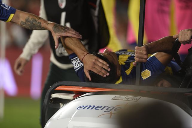 Agustín Bravo sufrió una dura lesión de rodilla en su primer partido como titular en Central.