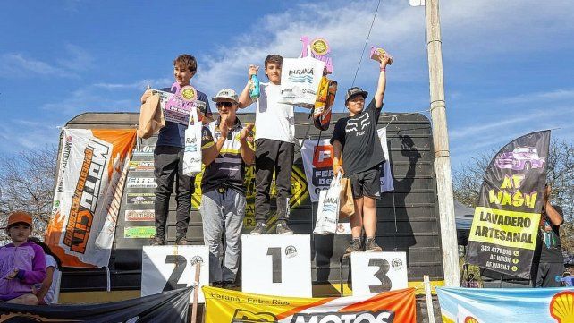 Otro de los podios en una de las divisionales que corrió el domingo en La Kava.