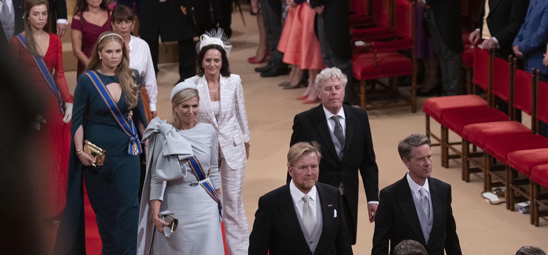 El rey Guillermo Alejandro de Holanda es acompañado por la reina Máxima, la princesa Amalia y la princesa Alexia después de que el rey describiera los planes de políticas y el presupuesto del nuevo gobierno para el próximo año en La Haya, Países Bajos, el martes 17 de septiembre de 2024. (Foto AP/Peter Dejong) El rey Guillermo Alejandro de Holanda es acompañado por la reina Máxima, la princesa Amalia y la princesa Alexia después de que el rey describiera los planes de políticas y el presupuesto del nuevo gobierno para el próximo año en La Haya, Países Bajos, el martes 17 de septiembre de 2024. (Foto AP/Peter Dejong)