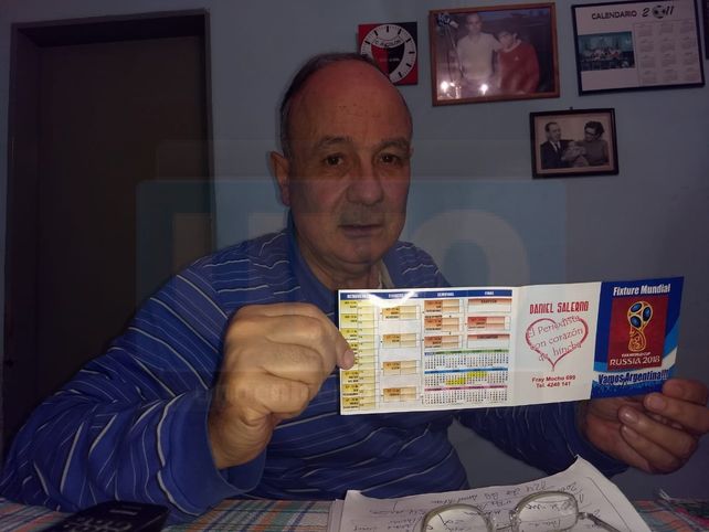 Quinto Mundial para el periodista con corazón de hincha