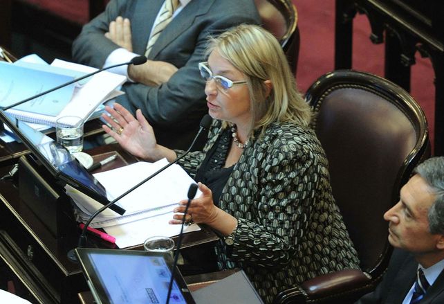 Puntana. La senadora por San Luis criticó la posición de los empresarios.