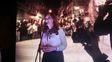 cristina tuvo su acto anoche ante una multitud a la que pidio poner limites al gobierno