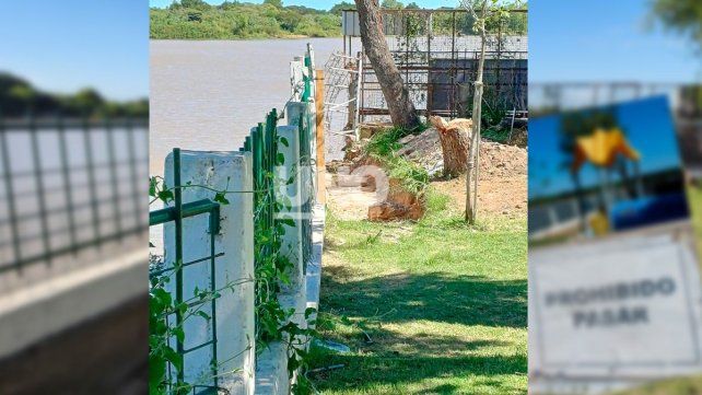 El Club Regatas inicia una obra crítica para frenar el desmoronamiento de su predio sobre la laguna.