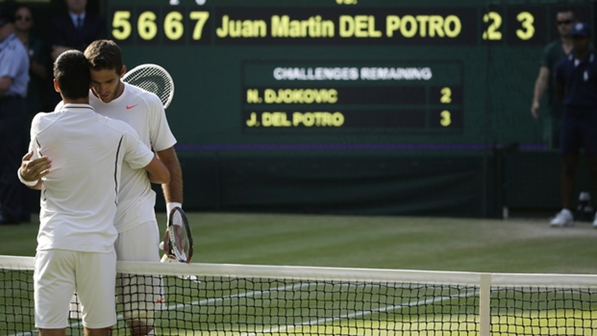 Del Potro cayó ante Djokovic después de cinco set de tenis grandioso en