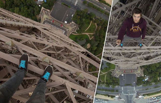 James Kingston ha vuelto a desafiar a la gravedad y a los dispositivos de seguridad y ha conseguido escalar la Torre Eiffel