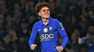 Valentín Barco convirtió su primer gol con la camiseta del Chelsea