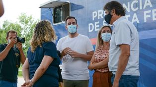 Campaña contra el Covid. Autoridades municipales y funcionarios de salud se reunieron en Funes.&nbsp;