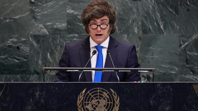 Javier Milei en la ONU