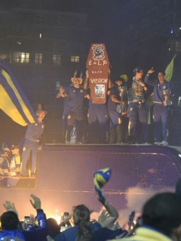 Un dirigente de Estudiantes reaccionó con una ironía sobre Di María al ataúd que mostraron los jugadores