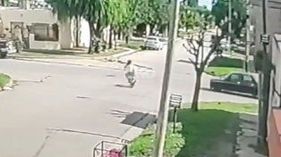 Captura de video del momento del choque
