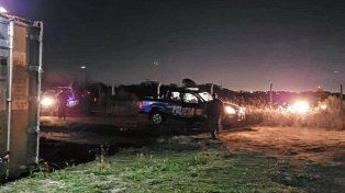 Por lo menos cuatro tiros le dispararon al patrullero que estaba en la planta transmisora