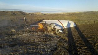 Dos muertos al caer una avioneta cerca de la península de Valdés