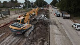 Continúan los trabajos en avenida Newbery