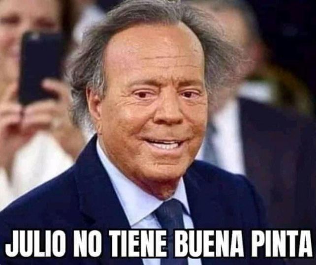 Arrancó julio y la ya tradicional catarata de memes del cantante español Julio Iglesias