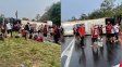 Volcó un micro con hinchas de Flamengo que viajaban para ver el partido ante Racing