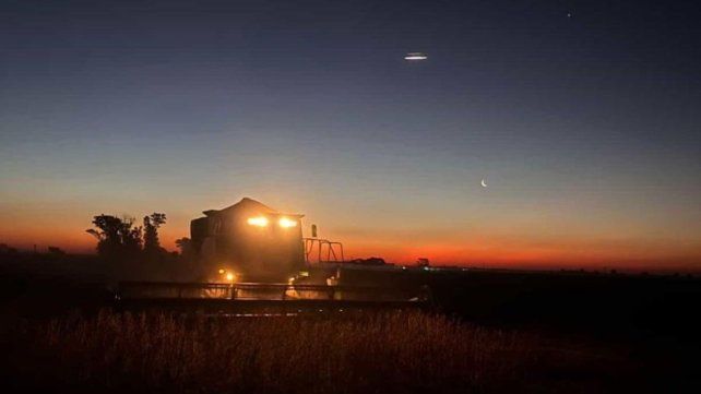 Un objeto brillante en el cielo de la ciudad de Rafaela Un objeto brillante en el cielo de la ciudad de Rafaela