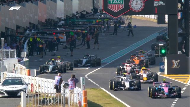 Franco Colapinto fue el primero en salir a la pista de Suzuka para la FP2 del GP de Japón.