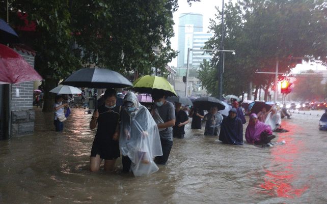 Impactantes imágenes de las inundaciones en China