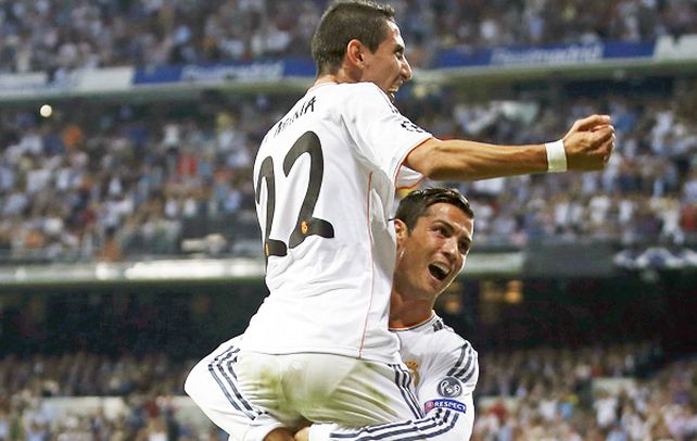 El rosarino marcó dos goles en el 4-0 de Real Madrid.