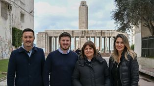 Petri, Angelini, Bullrich y Losada, antes de las recientes elecciones primarias santafesinas.