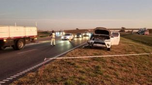 El accidente se registró esta madrugada de miércoles a la altura de Fighiera.
