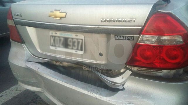 Accidente en cadena involucró cerca de 10 automóviles sobre la ruta nº168