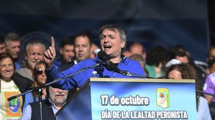Máximo Kirchner dijo que traía el saludo de Cristina.&nbsp;
