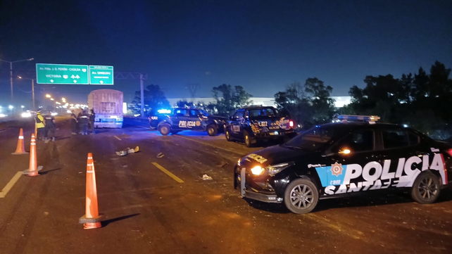 El siniestro ocurrido anoche en Circunvalación y Uriburu.&nbsp;