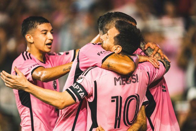 El Inter Miami festejó con dos goles de Messi.