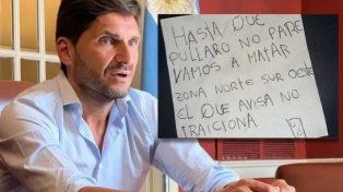 Sse halló una nueva amenaza dirigida al gobernador, Maximiliano Pullaro. Vamos a matar. Zona norte, sur, oeste. El que avisa, no traiciona, indica el mensaje