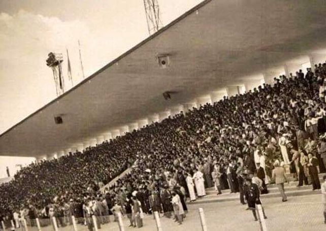 La tribuna de la vieja visera de Newells