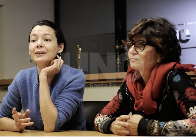 Capacitación. Agustina Ramón Michel y Mariana Romero coordinaron jornadas de formación para profesionales de Santa Fe y Rosario./ Juan M. Baialardo