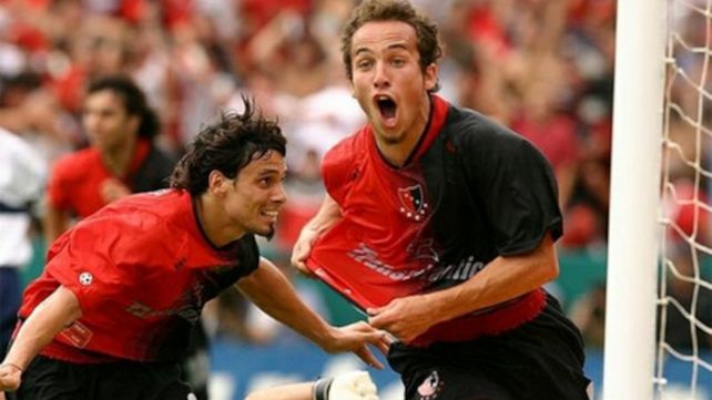Grito sagrado. Belluschi fue figura en el Newell’s campeón del Apertura 2004