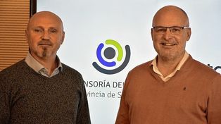 Gabriel Savino y Jorge Henn de la Defensoría del Pueblo de Santa Fe