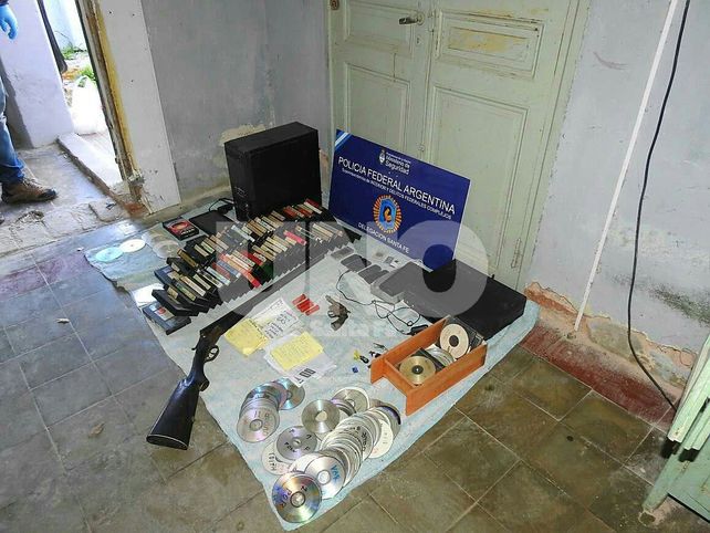 El material incautado durante el procedmiento