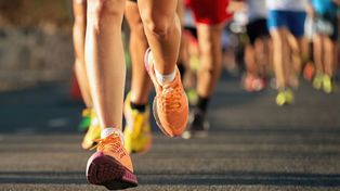 A correr. Las maratones son acontecimientos para los pueblos de la región.