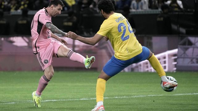 Messi entró a los 83 minutos