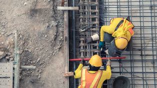 Construcción en espera. El Índice Construya registró una caída interanual de 6,5%.