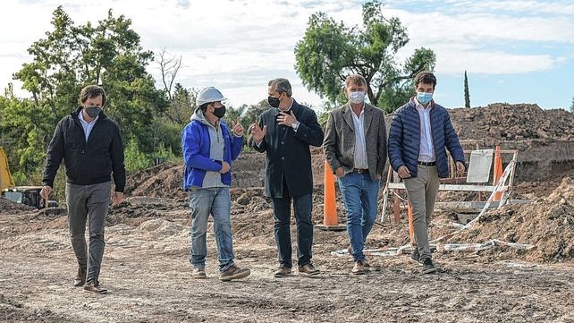Paraná: Bahl recorrió la obra de Circunvalación