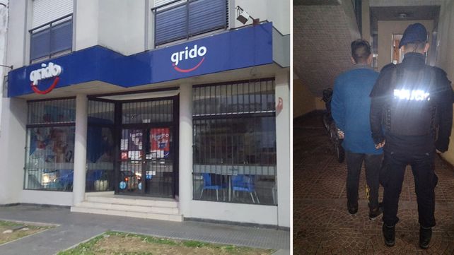 El hombre había asaltado la heladería y personal de la Guardia de Seguridad Institucional de la Municipalidad lo atrapó y lo entregó a la policía.