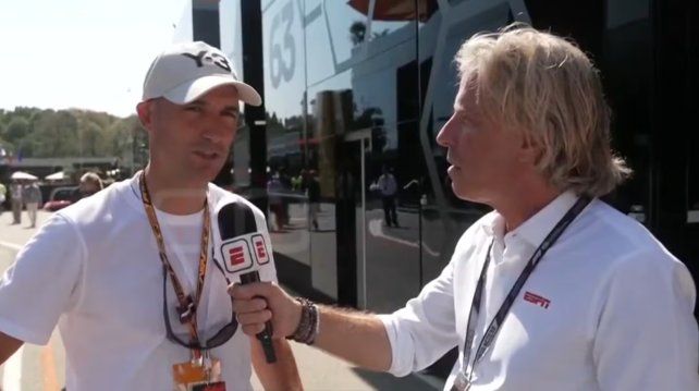 Scaloni apareció en el GP de Italia de Fórmula 1: Ahora estoy disfrutando